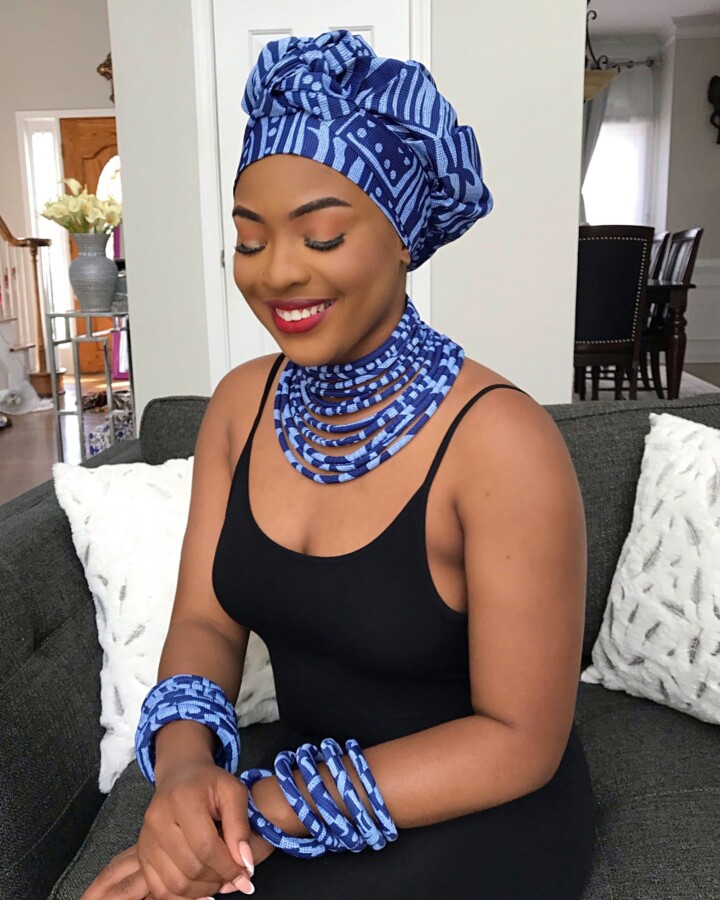 Styles modernes chaîne de taille africaine
