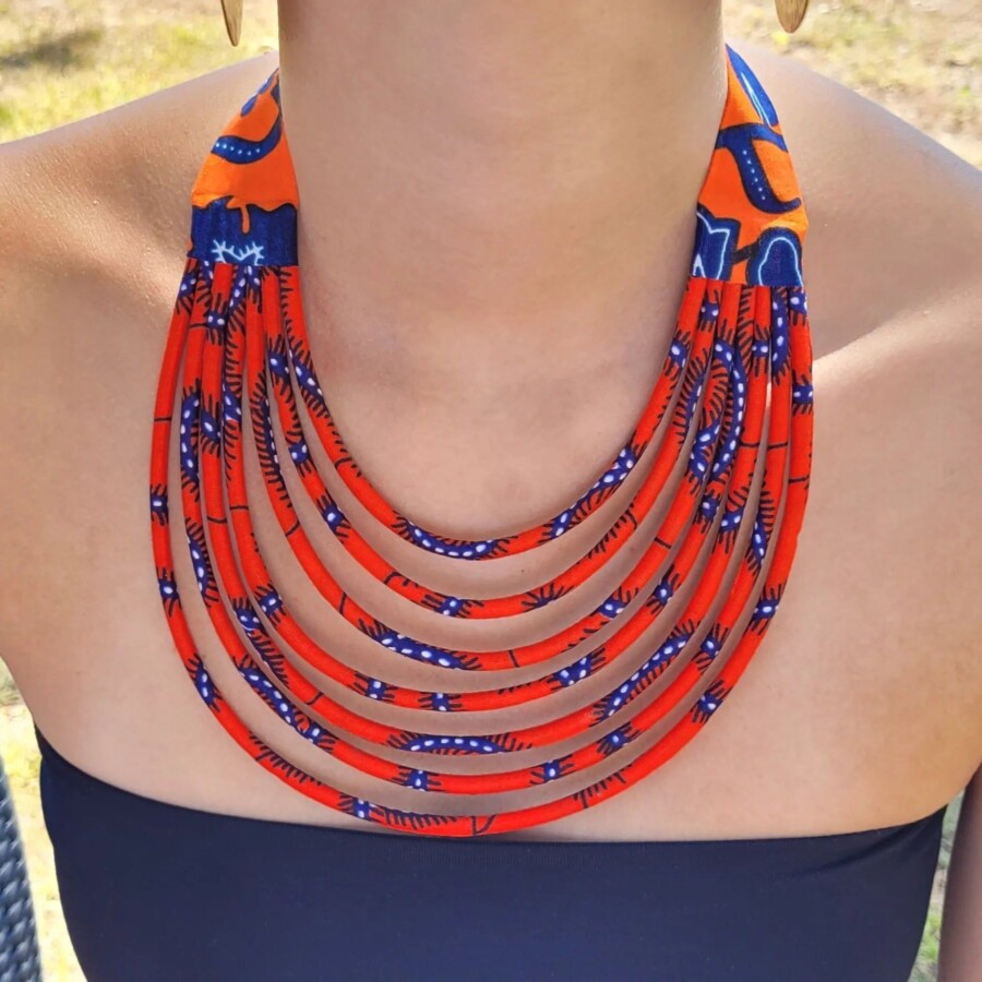 Design unique collier ventre africain