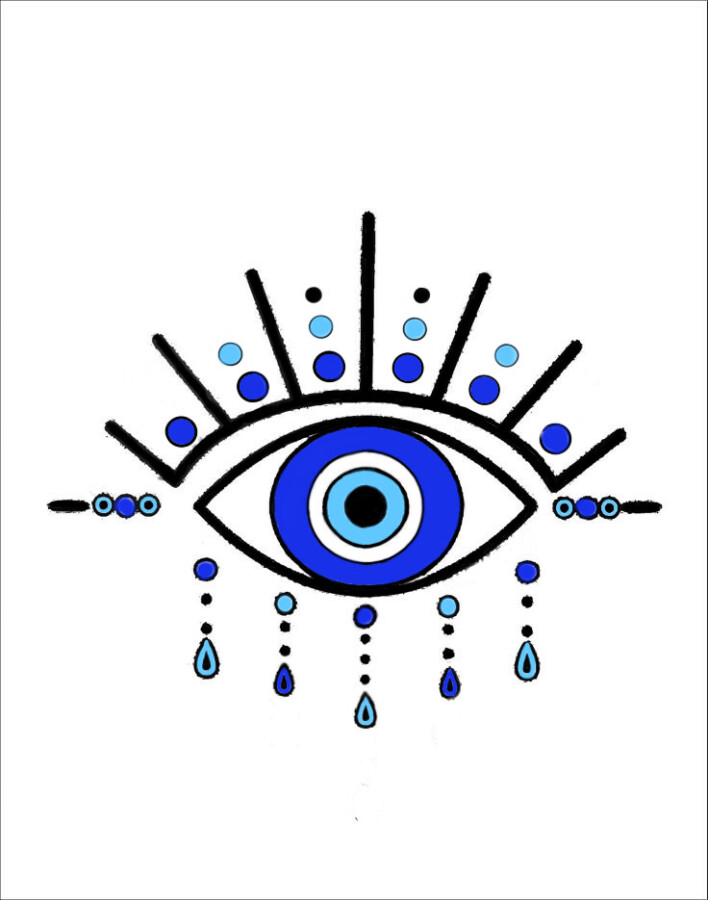 Symbole oeil de protection
